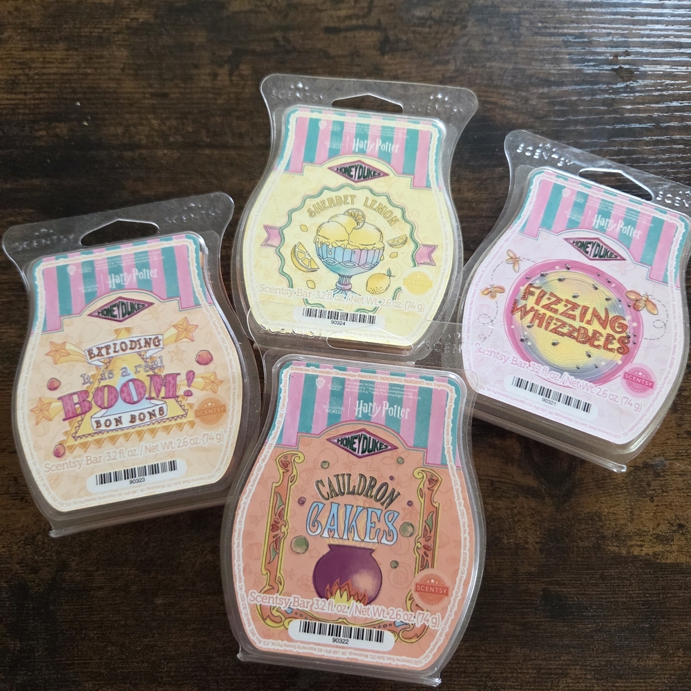 Scentsy Harry Potter Wax Melts Collection - Pink, Yellow, Orange